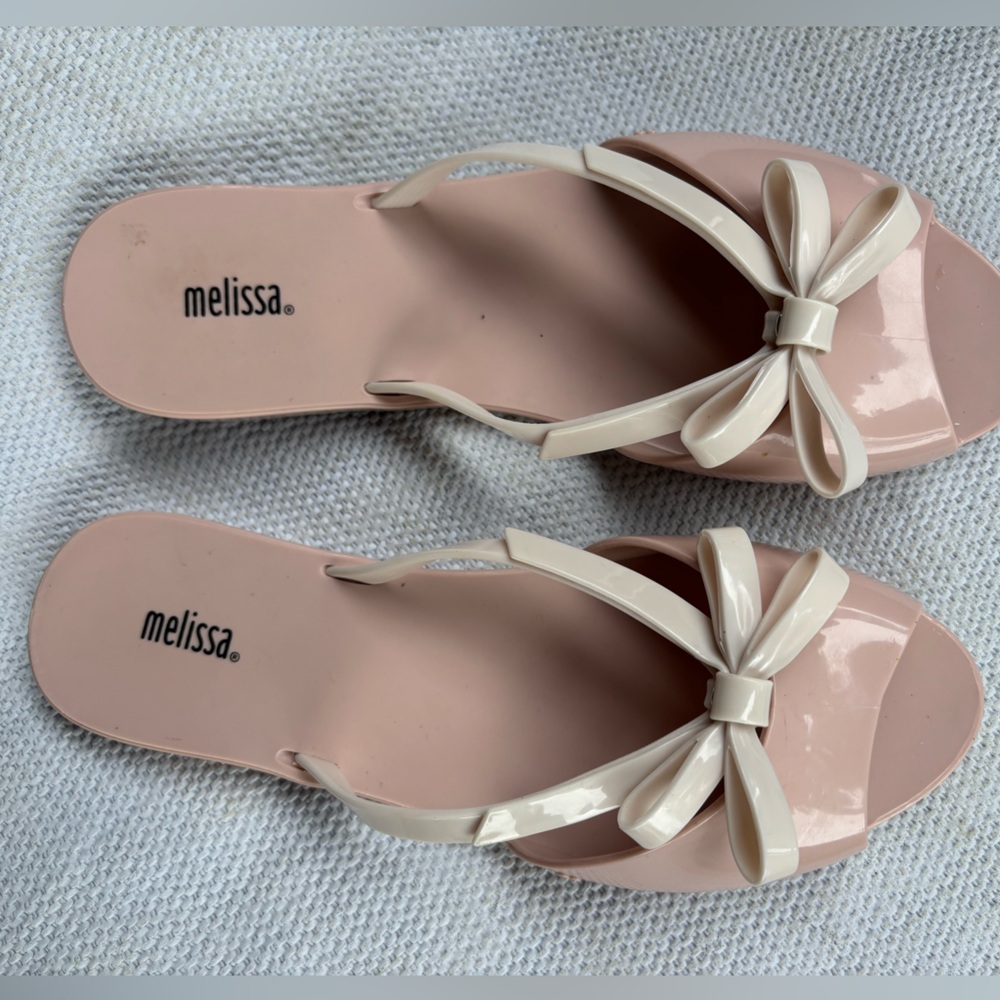 Melissa Ela Knotted Slide Sandals sz 8